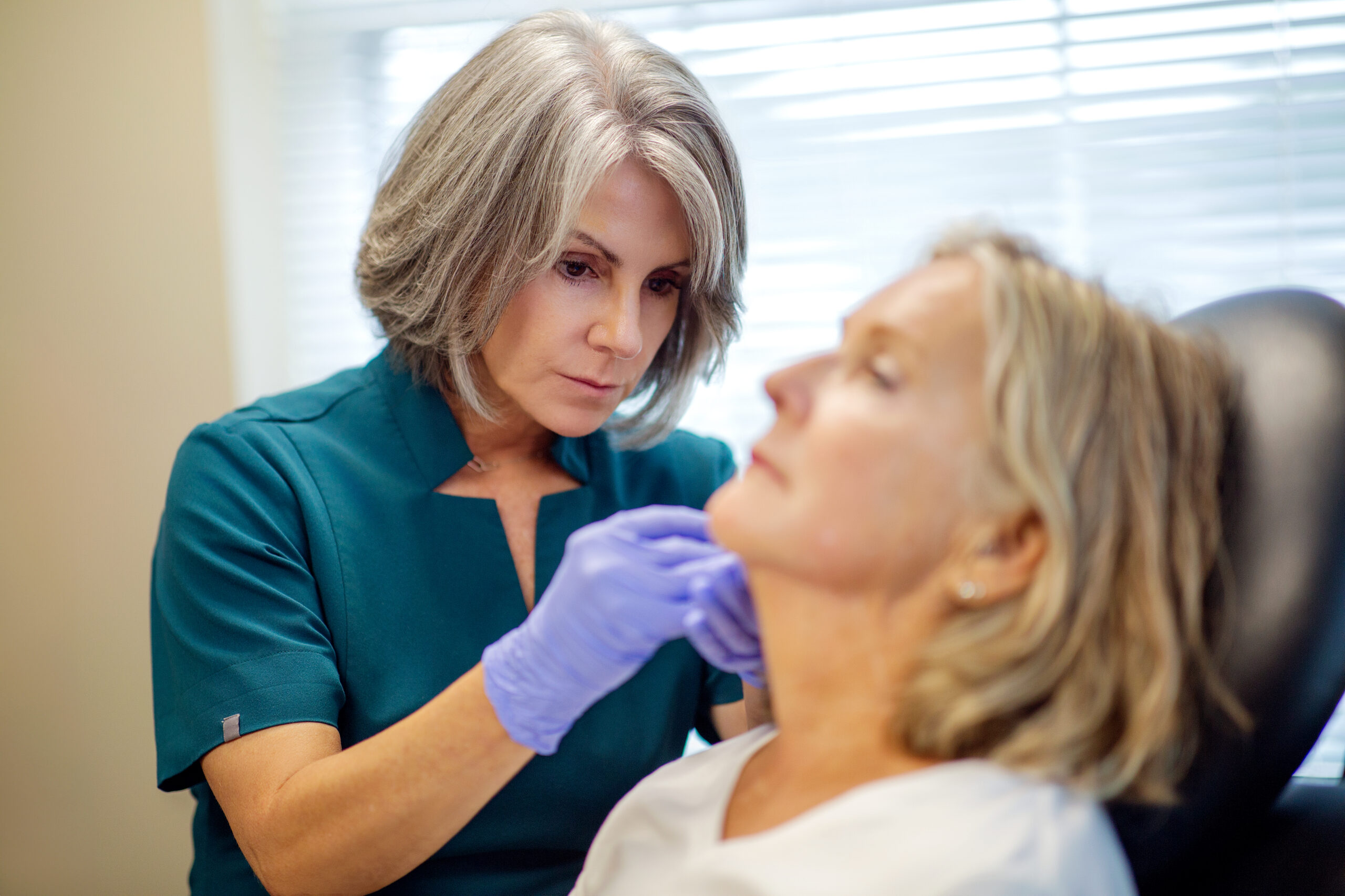 Seiff Center provider preparing for a cosmetic procedure