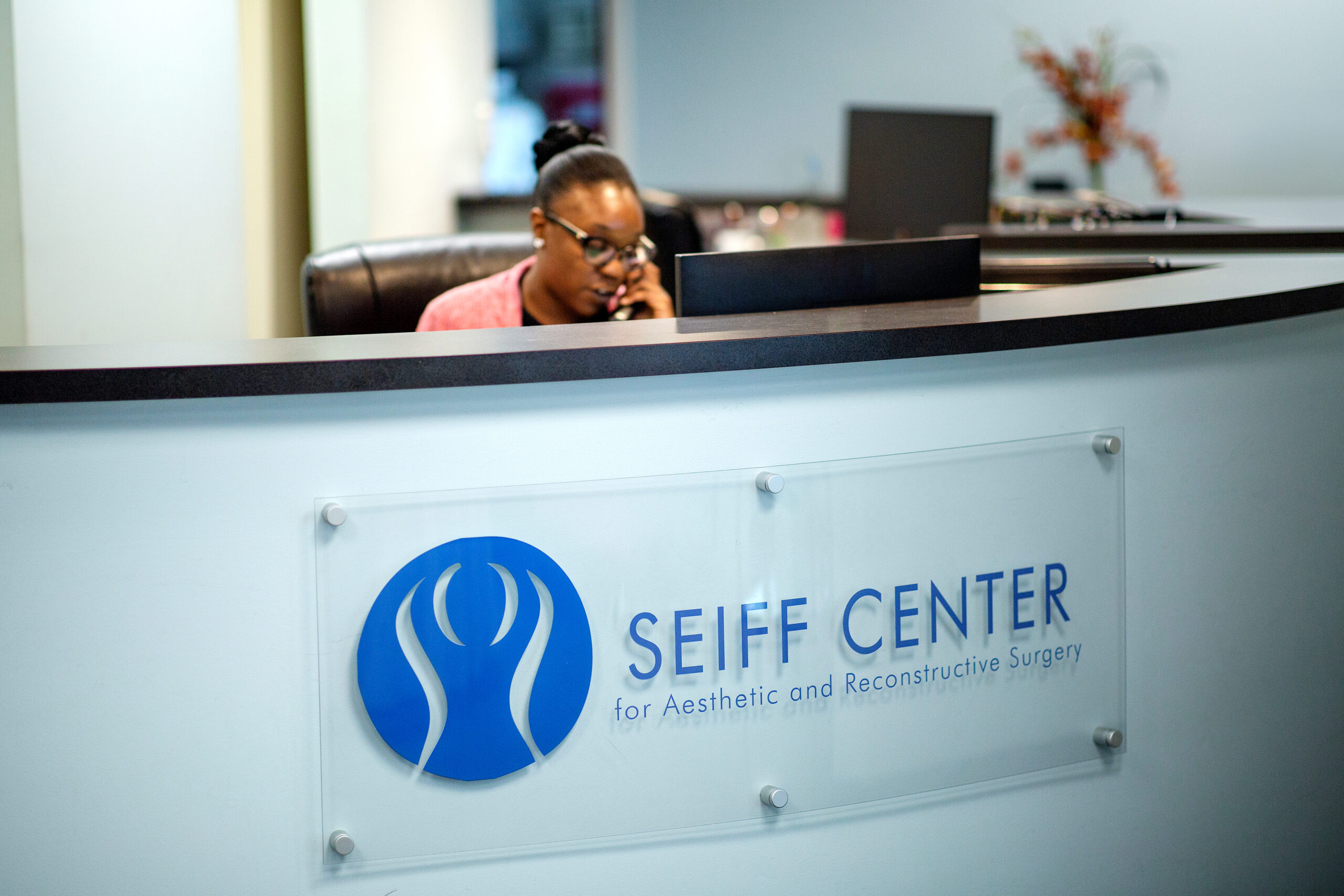 Seiff Center specialist performing skincare treatment on patient