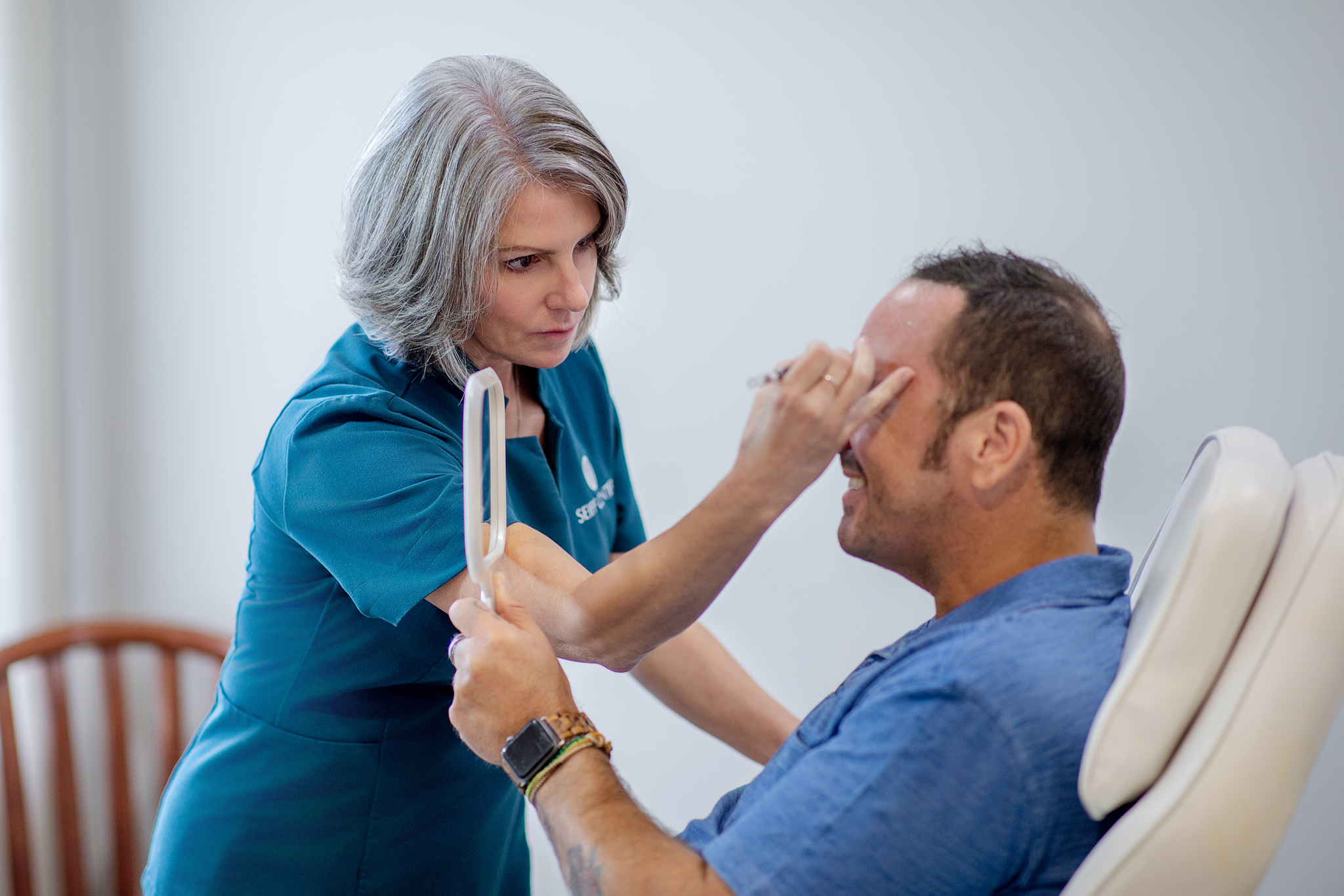 Seiff Center specialist administering Botox injection for wrinkle treatment